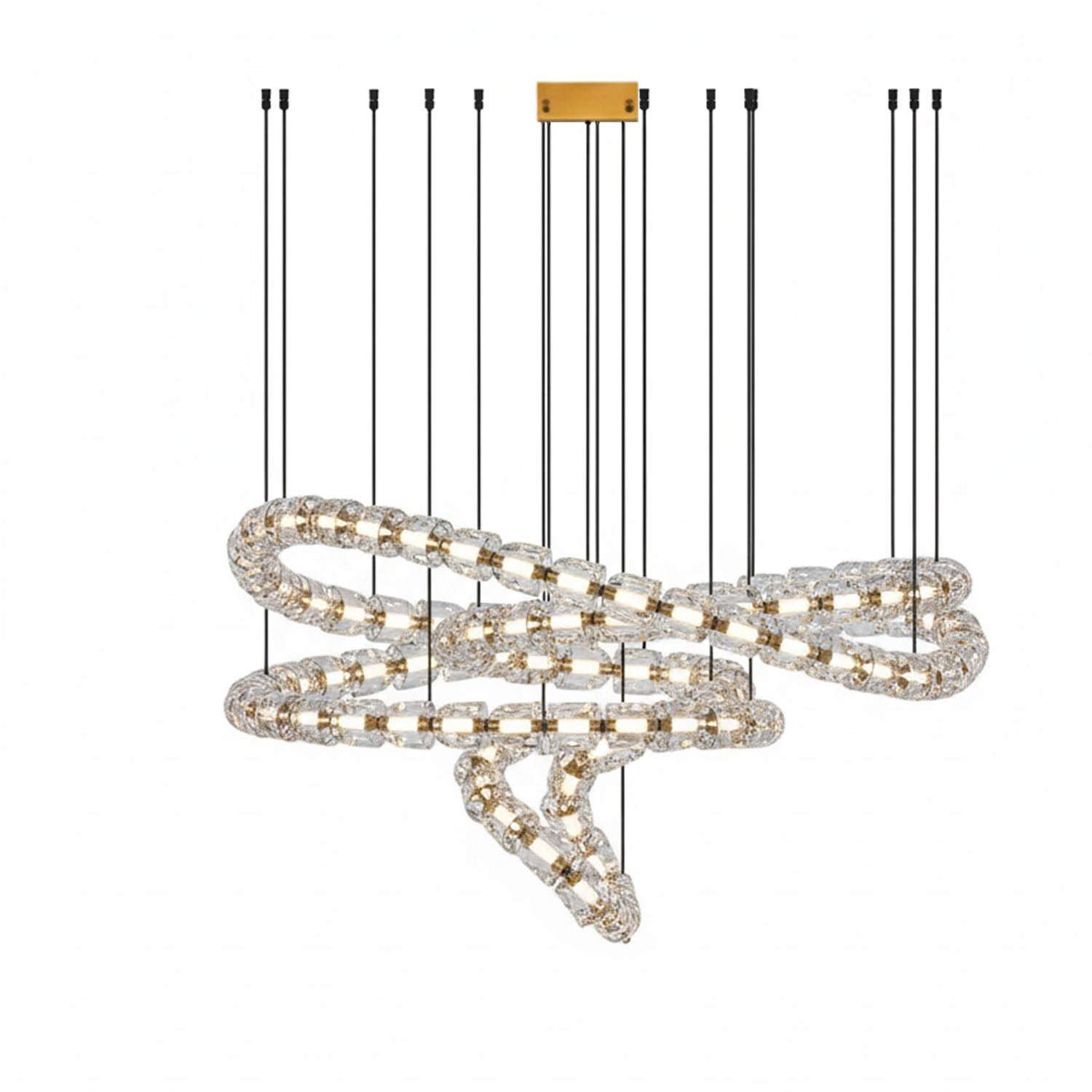 Nexus Gold Crystal Chandelier