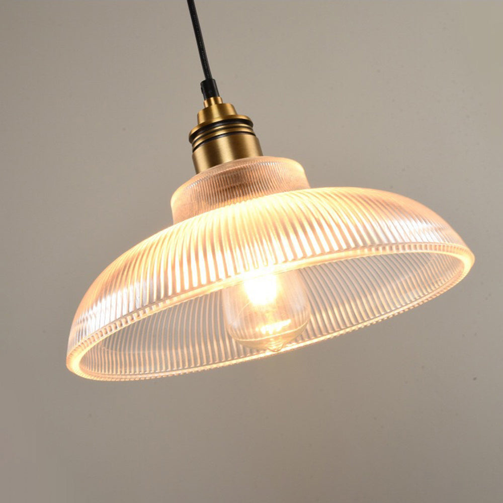 Arisha Industrial LED Pendant Light Clear/Amber Bedroom/Restaurant
