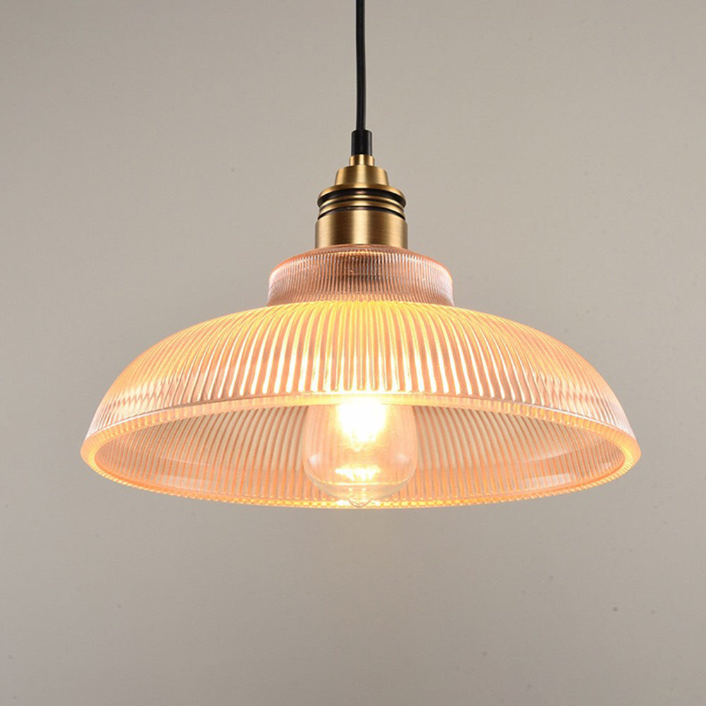 Arisha Industrial LED Pendant Light Clear/Amber Bedroom/Restaurant