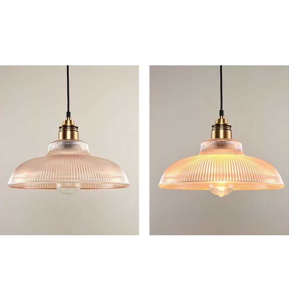 Arisha Industrial LED Pendant Light Clear/Amber Bedroom/Restaurant