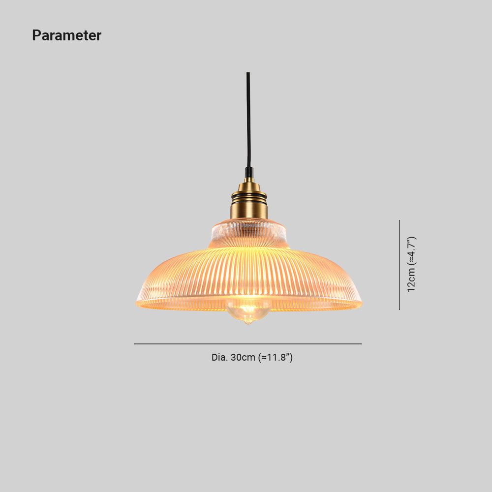 Arisha Industrial LED Pendant Light Clear/Amber Bedroom/Restaurant