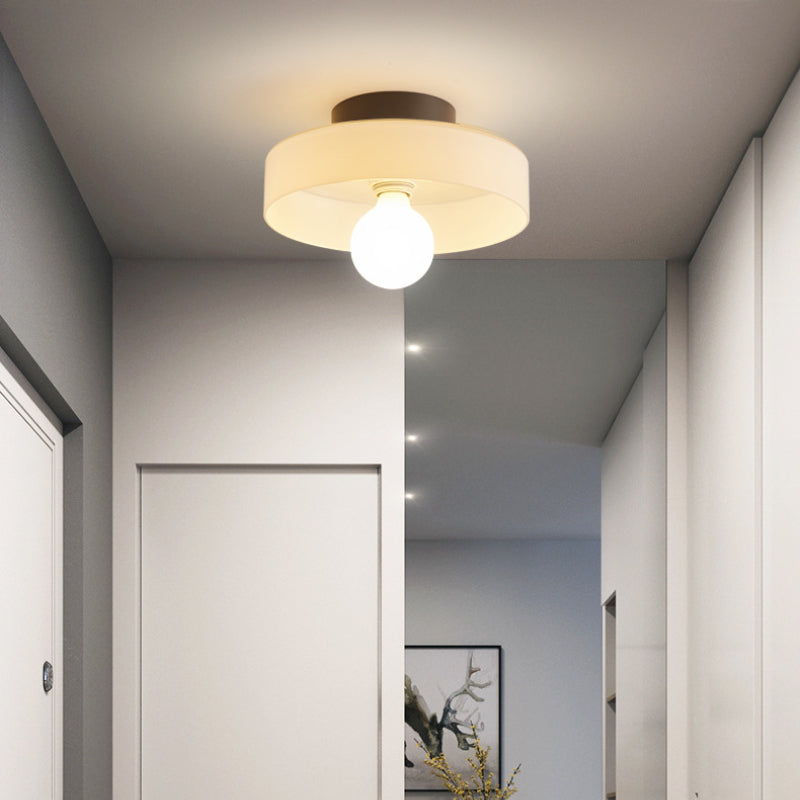 Valentina Modern Glass/ Flush Mount Ceiling Light 3 Colors Bedroom
