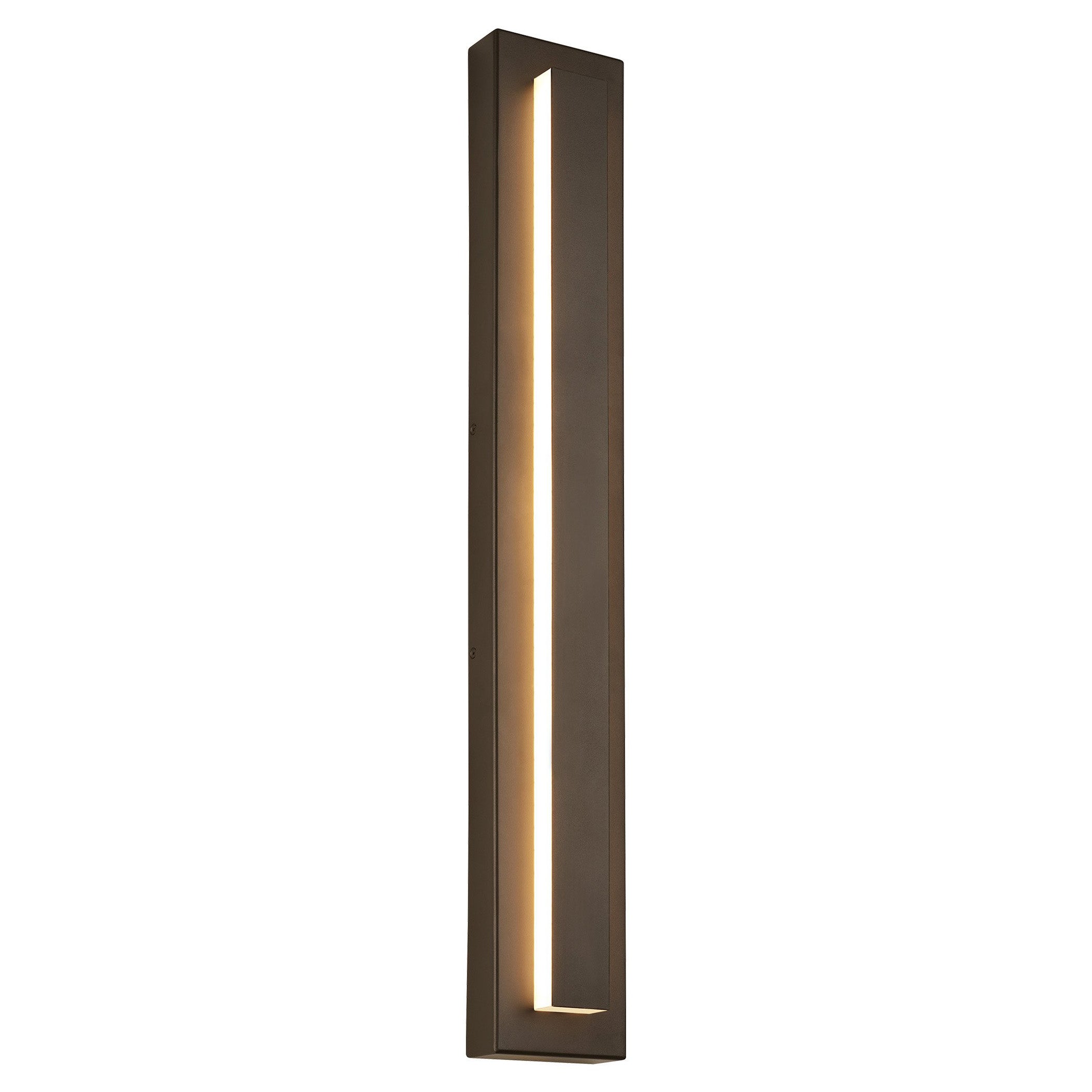 Arisha Modern Square Ring Outdoor Wall Lamp, Dark/Gray Bronze