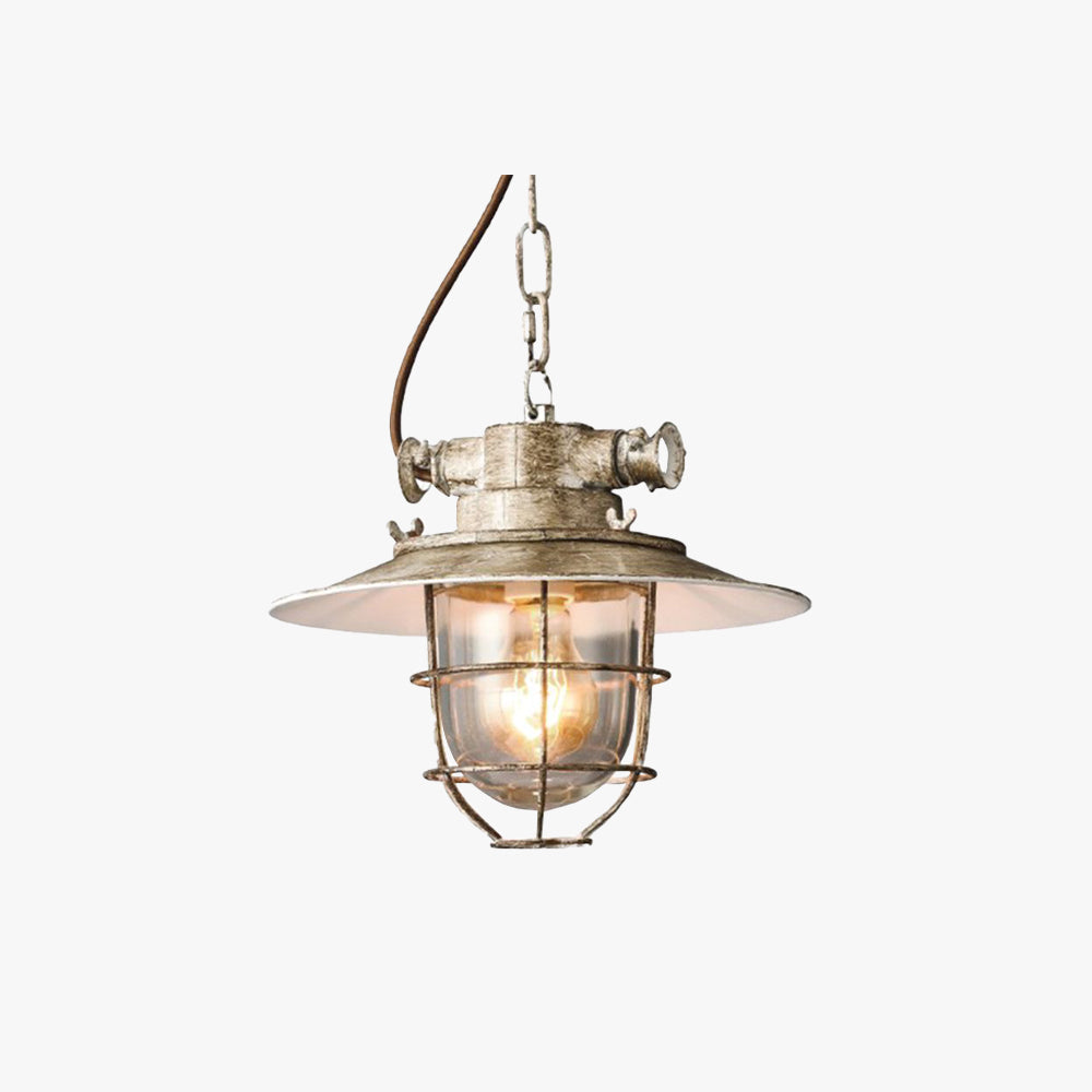 Epoch Industrial Glass Pendant Light Bedroom