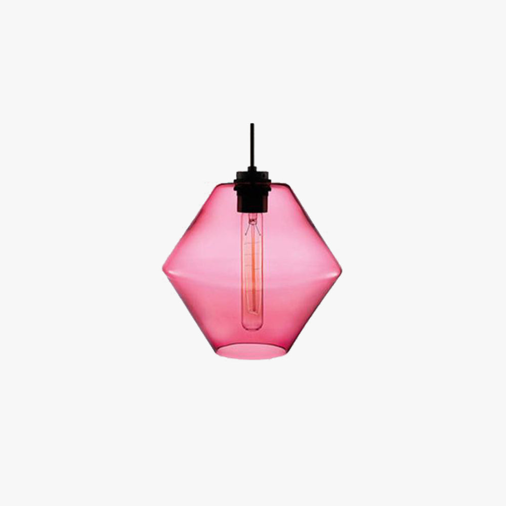 Arisha Modern Art Deco LED Cylindrical /Glass Pendant Light