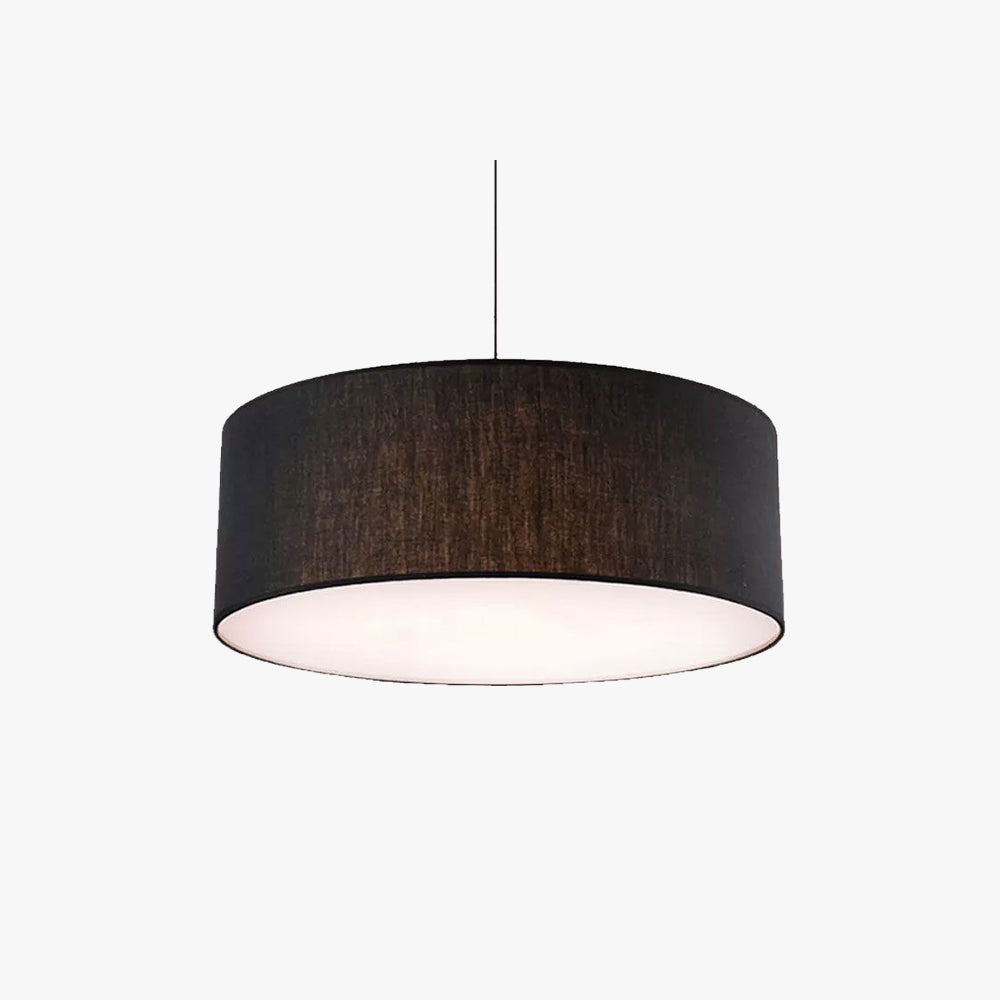 Ritta Modern Fabric Drum Pendant Light Fabric Farmhouse