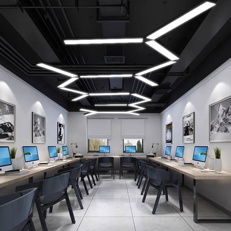 Arisha Minimalist Rectangular LED Pendant Light Acrylic Office