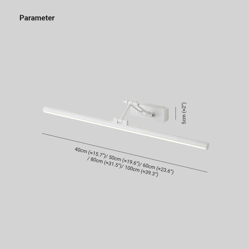 Arisha Modern Linear Mirror Front Vanity LED Wall Lamp