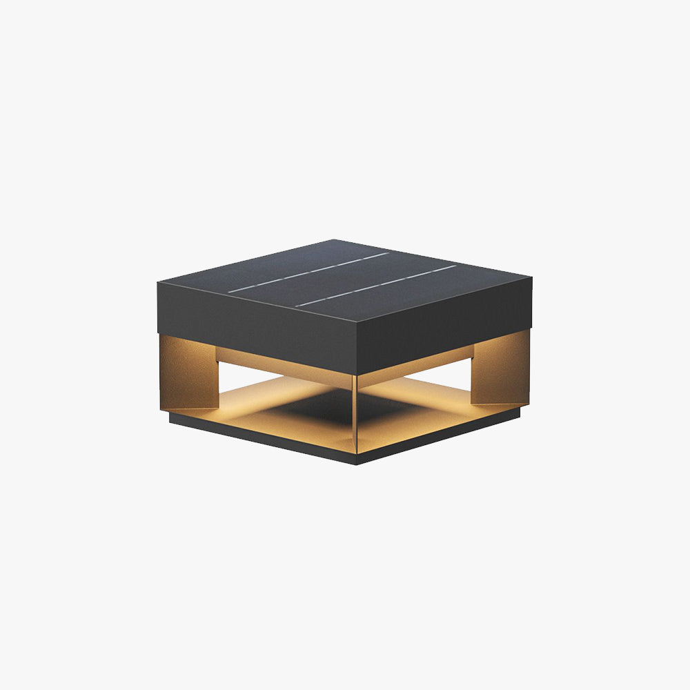 Ray Post Modern Solar Square LED Outdoor Light