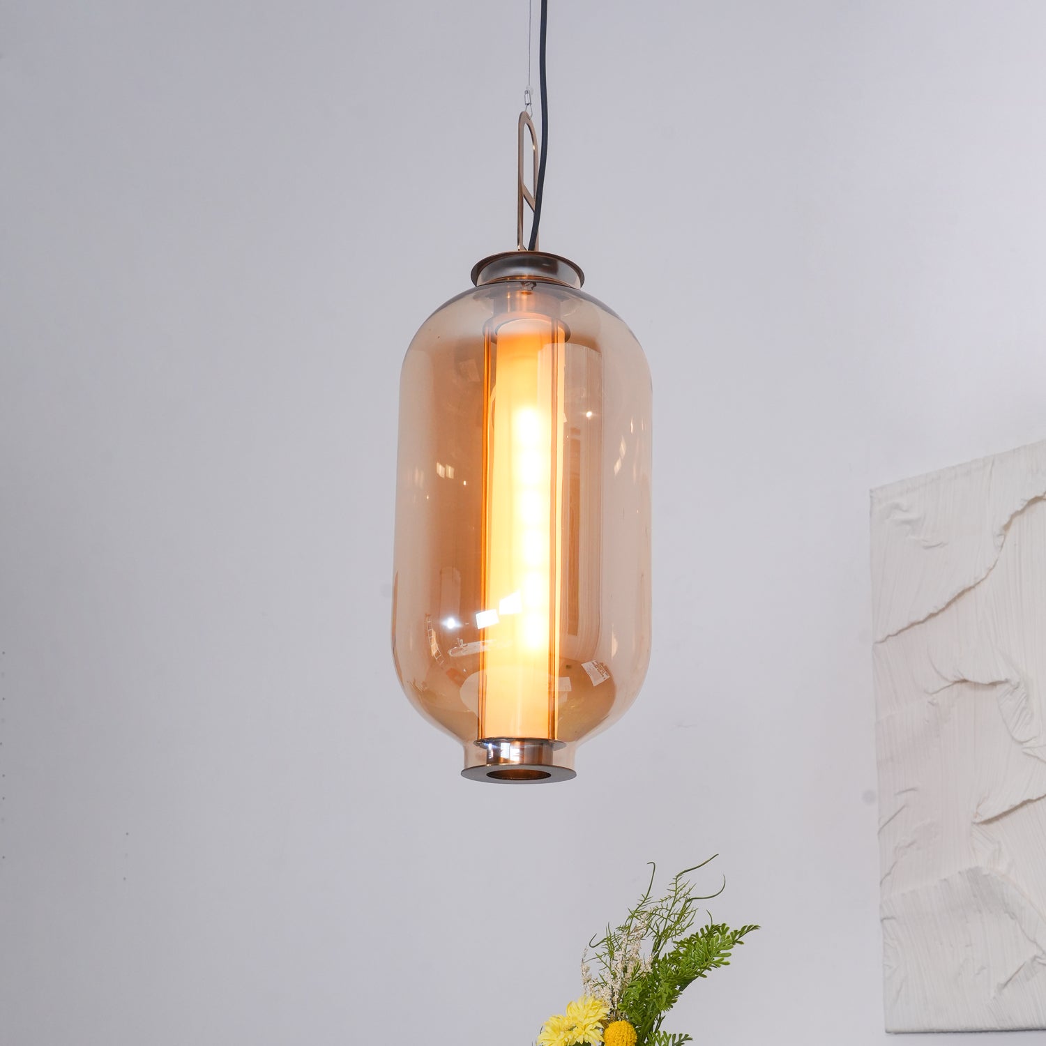 Uphaos Modern Minimalist Family Glass Pendant Light