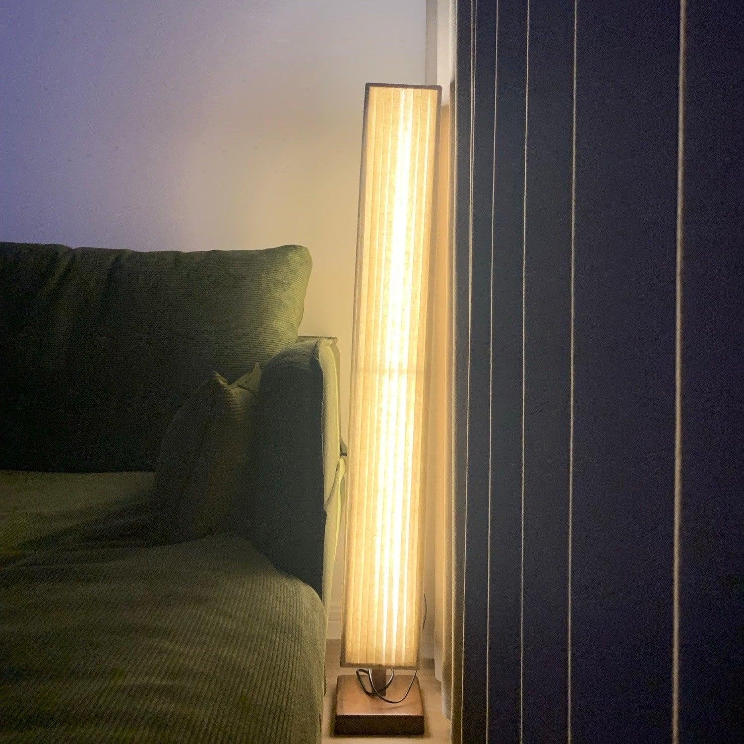 Vesolyre Japandi Fabric Floor Lamp - Neutral Decor