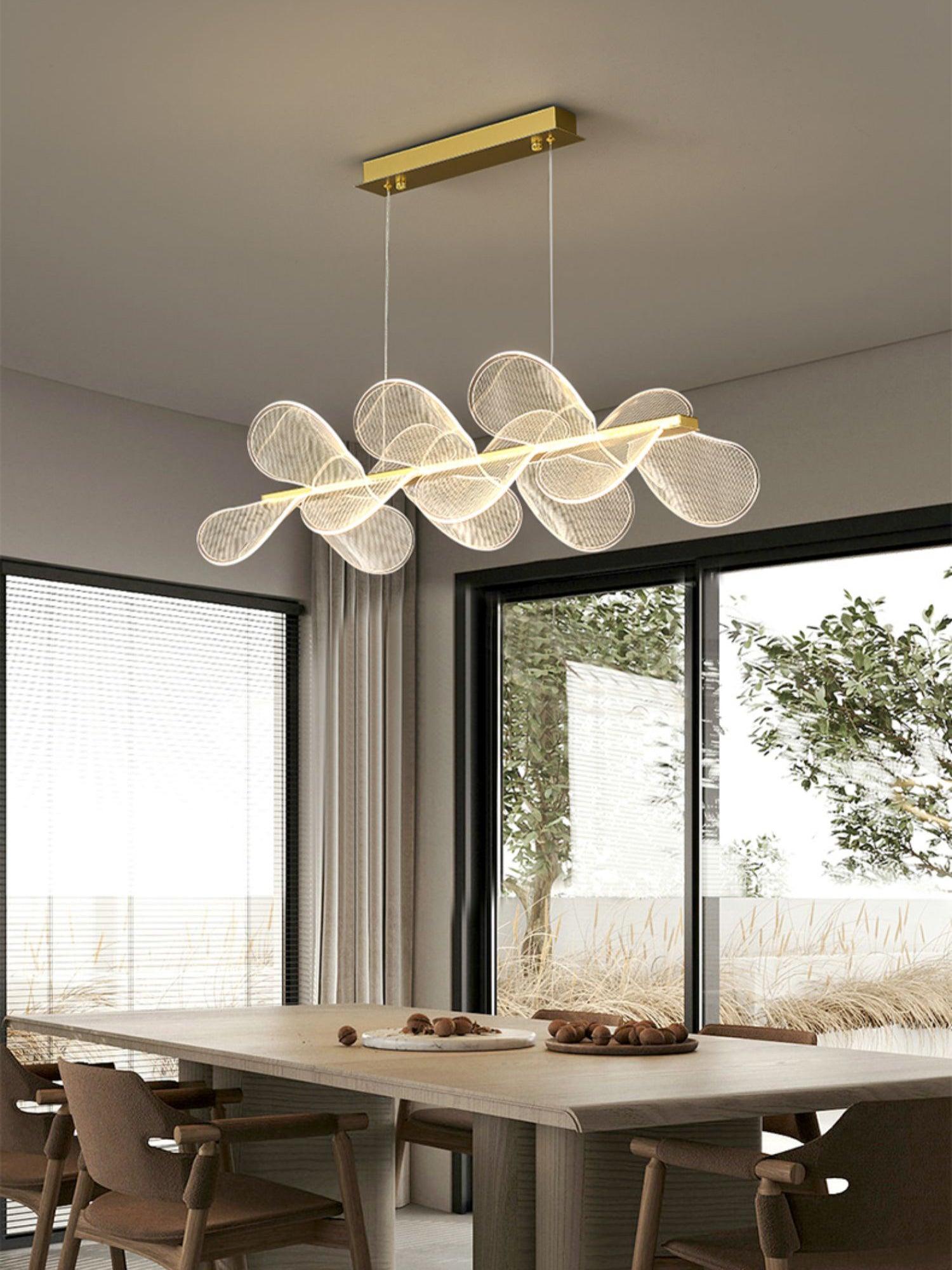 Lustra Chandelier Bain Flying Flowers Acrylic - Neutral Decor
