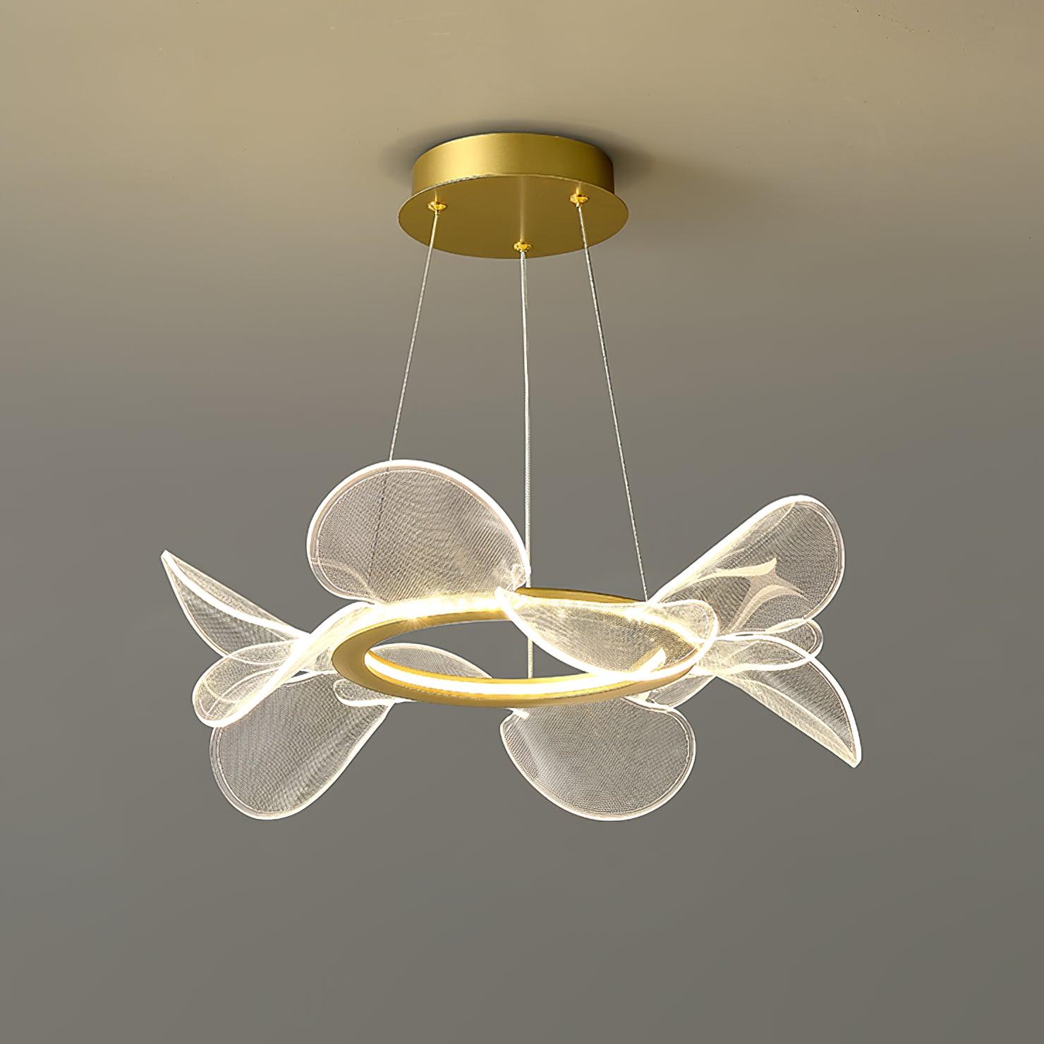 Lustra Chandelier Bain Flying Flowers Acrylic - Neutral Decor