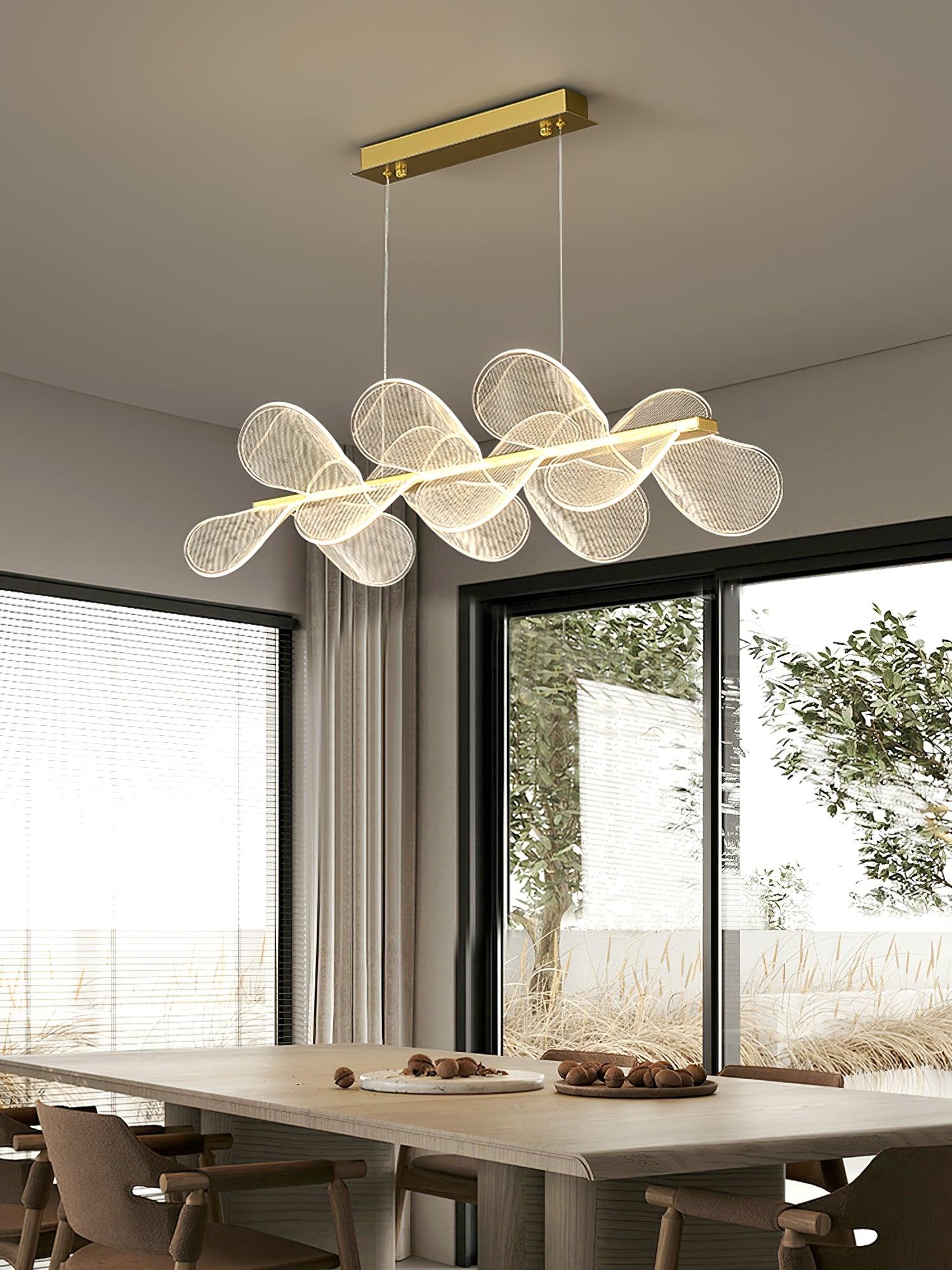 Lustra Chandelier Bain Flying Flowers Acrylic - Neutral Decor