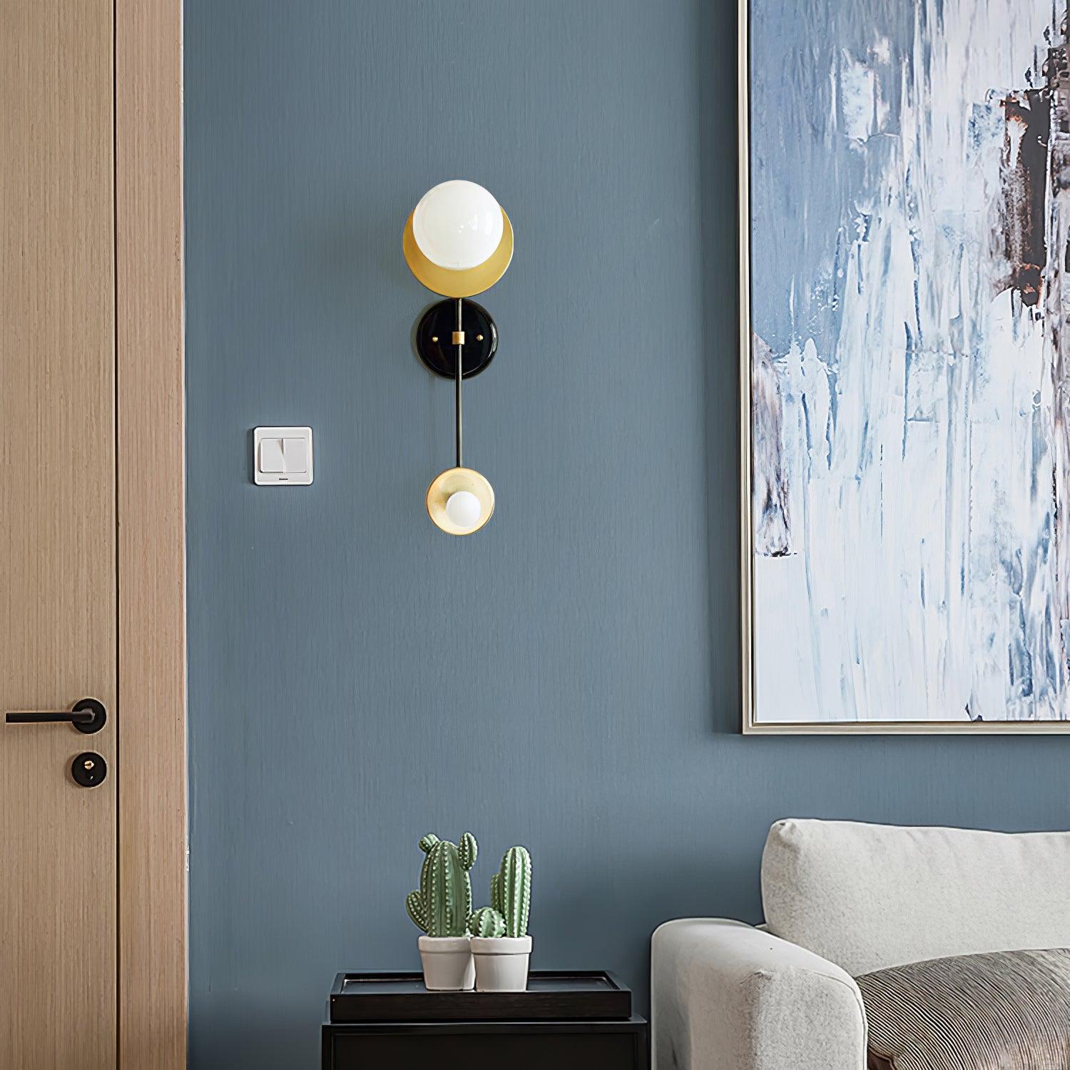 Balance Premium Elegance Scale Marble Wall Light