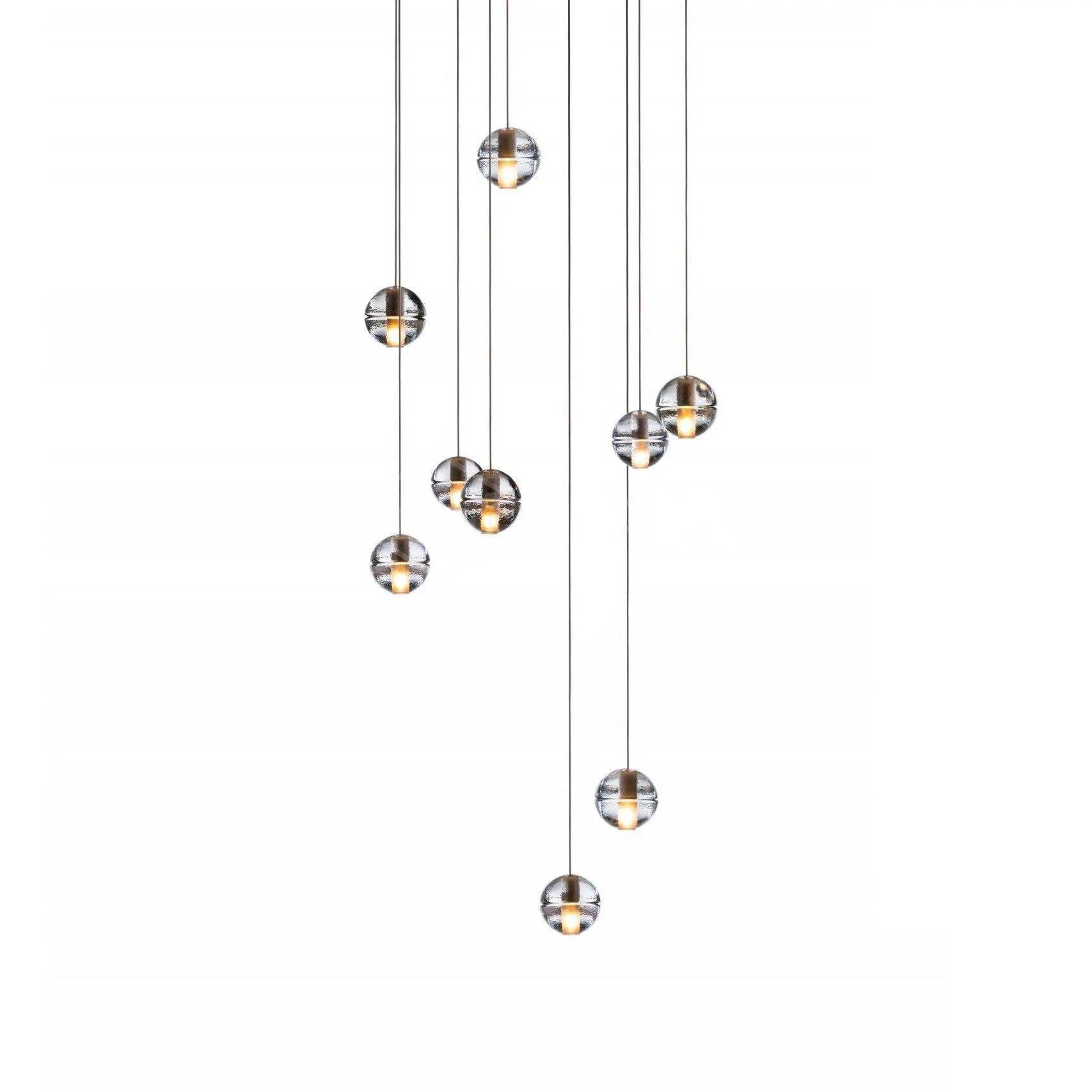 Crystal Bubble Cluster Pendant Light