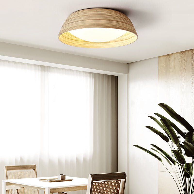 Brumeaux Bamboo Textured Ceiling Lamp
