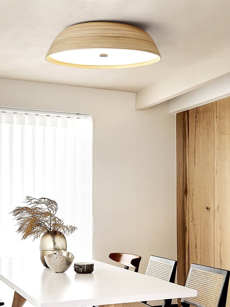 Brumeaux Bamboo Textured Ceiling Lamp