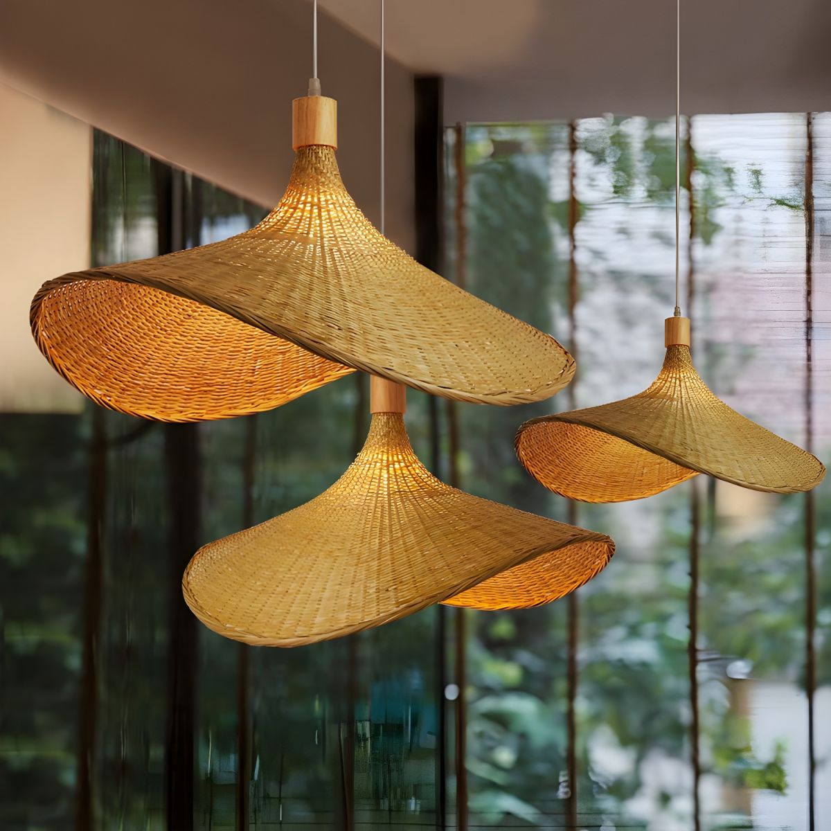 Marona Rattan Vintage Pendant Light - Neutral Decor