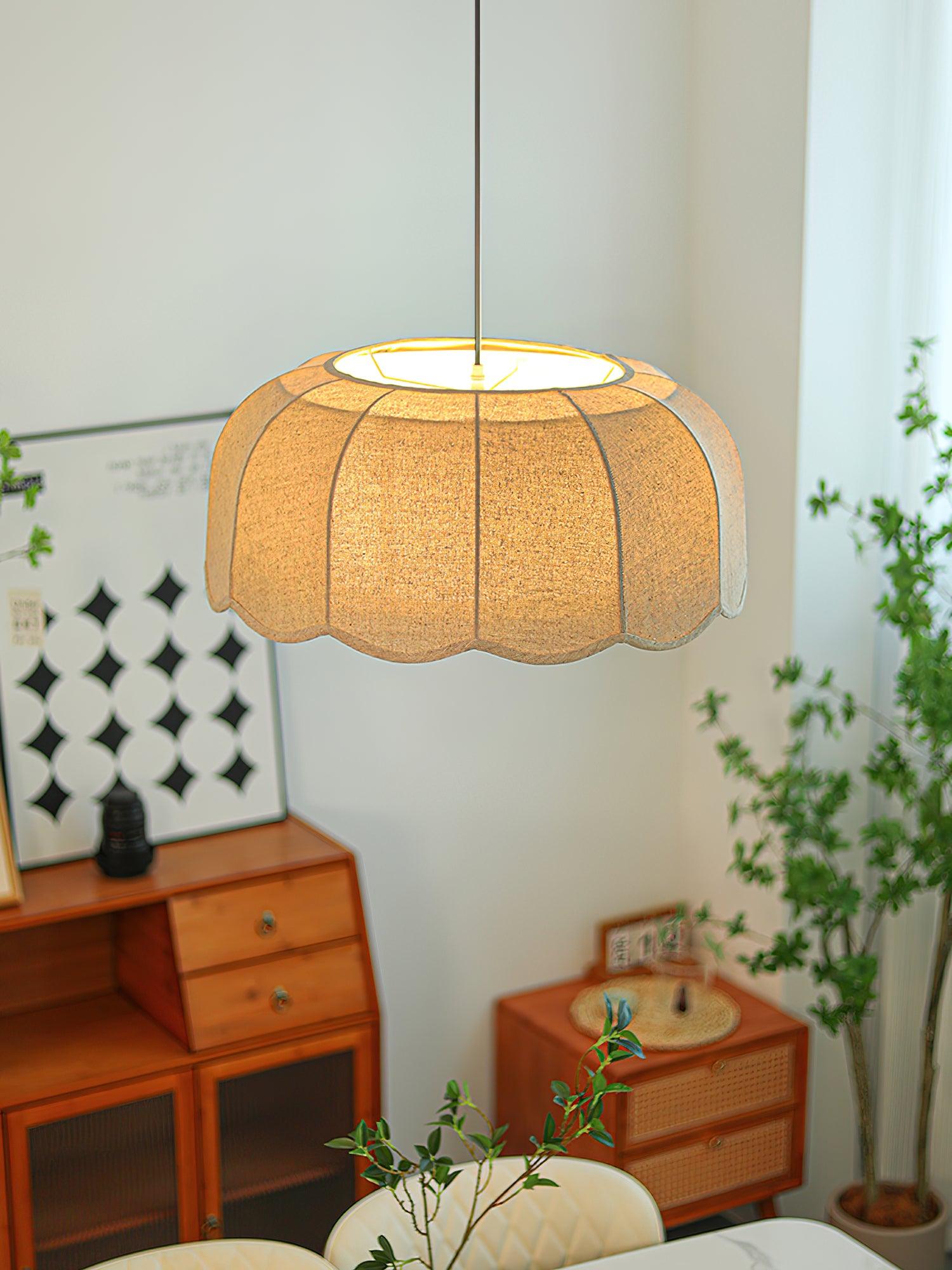 Linoaya Fabric Rustic Pendant Lamp