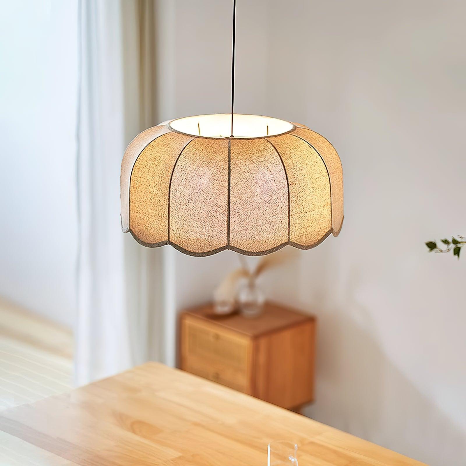 Linoaya Fabric Rustic Pendant Lamp