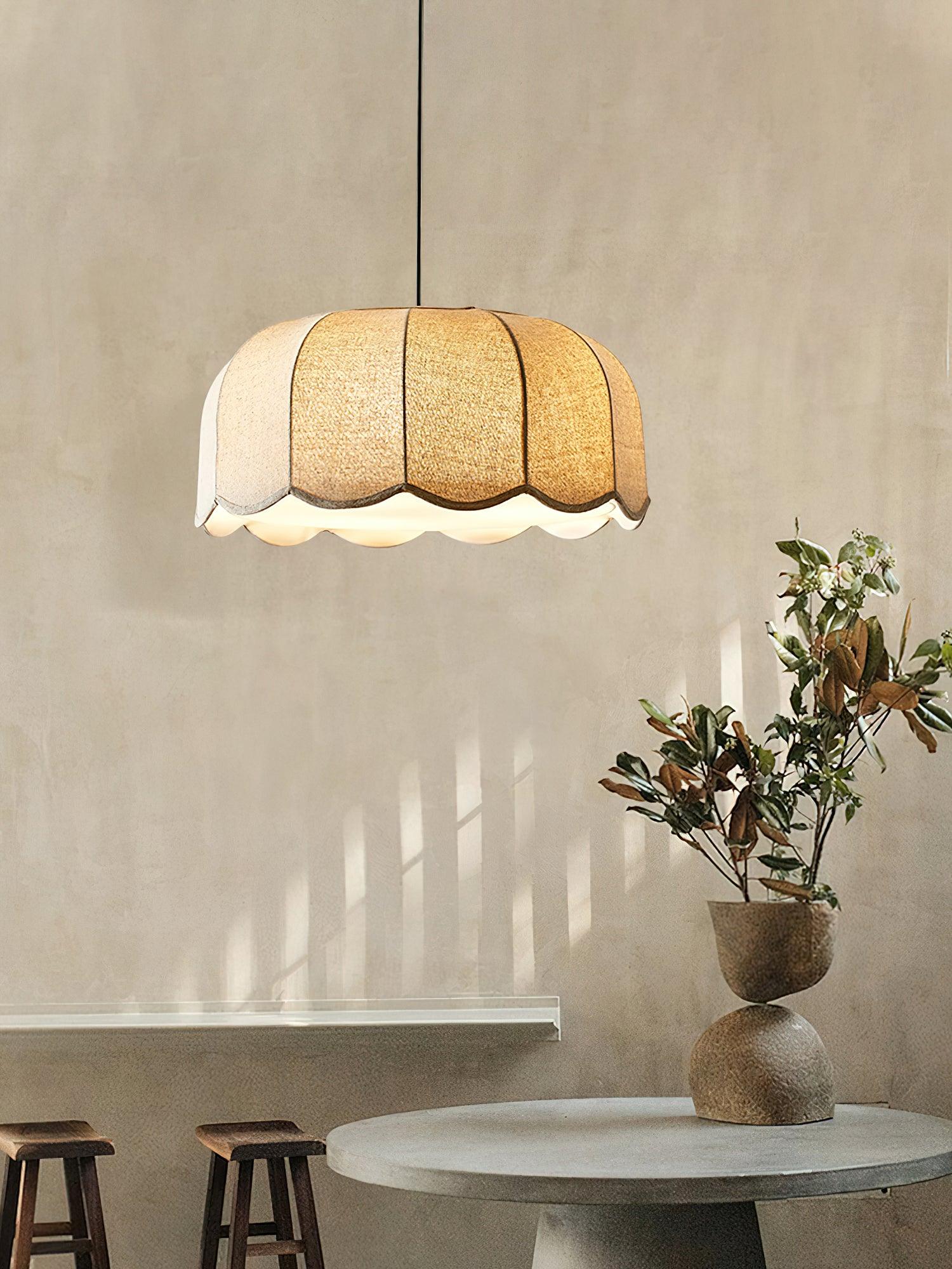 Linoaya Fabric Rustic Pendant Lamp