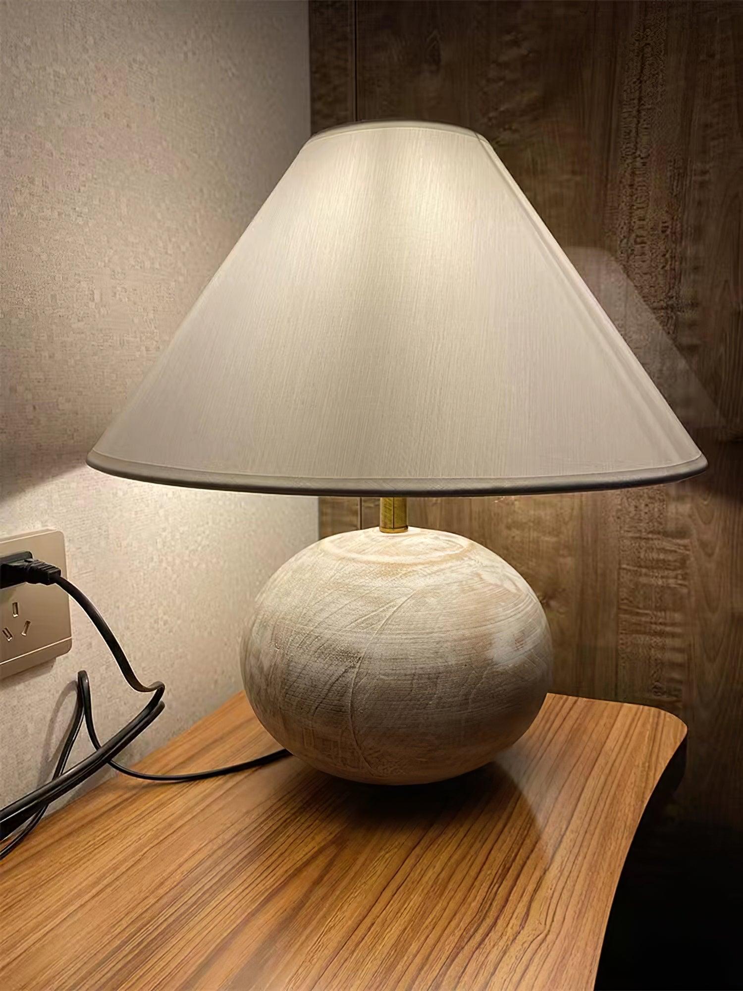 Domino Minimalilst Wood Table Lamp