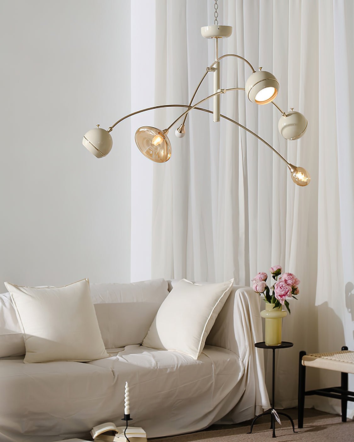 Soraian Chandelier Green Sci-Fi Elegant