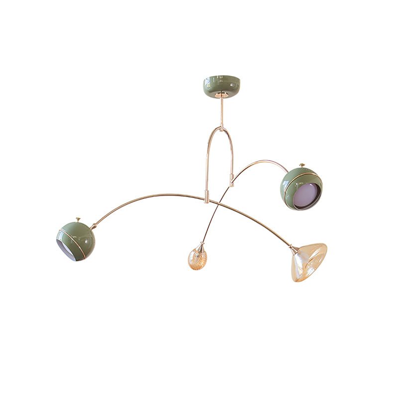 Soraian Chandelier Green Sci-Fi Elegant