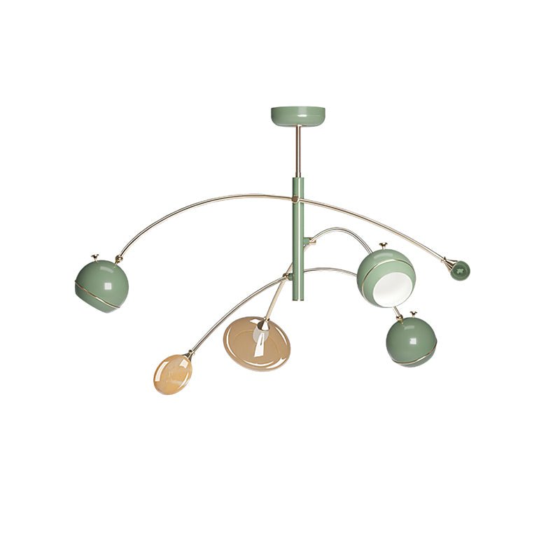 Soraian Chandelier Green Sci-Fi Elegant