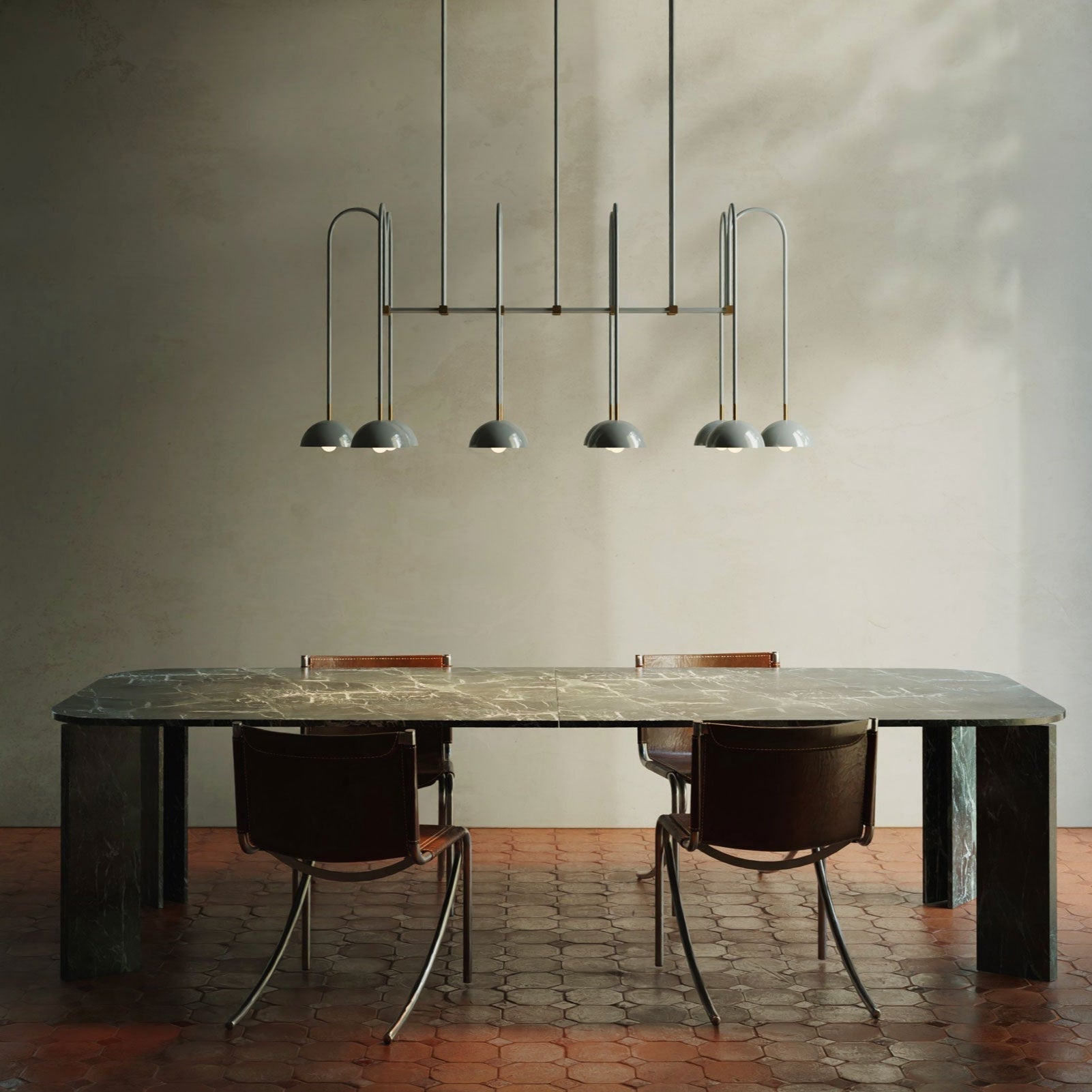 Blikuvyh Vintage Industrial Atelier Brass Chandelier