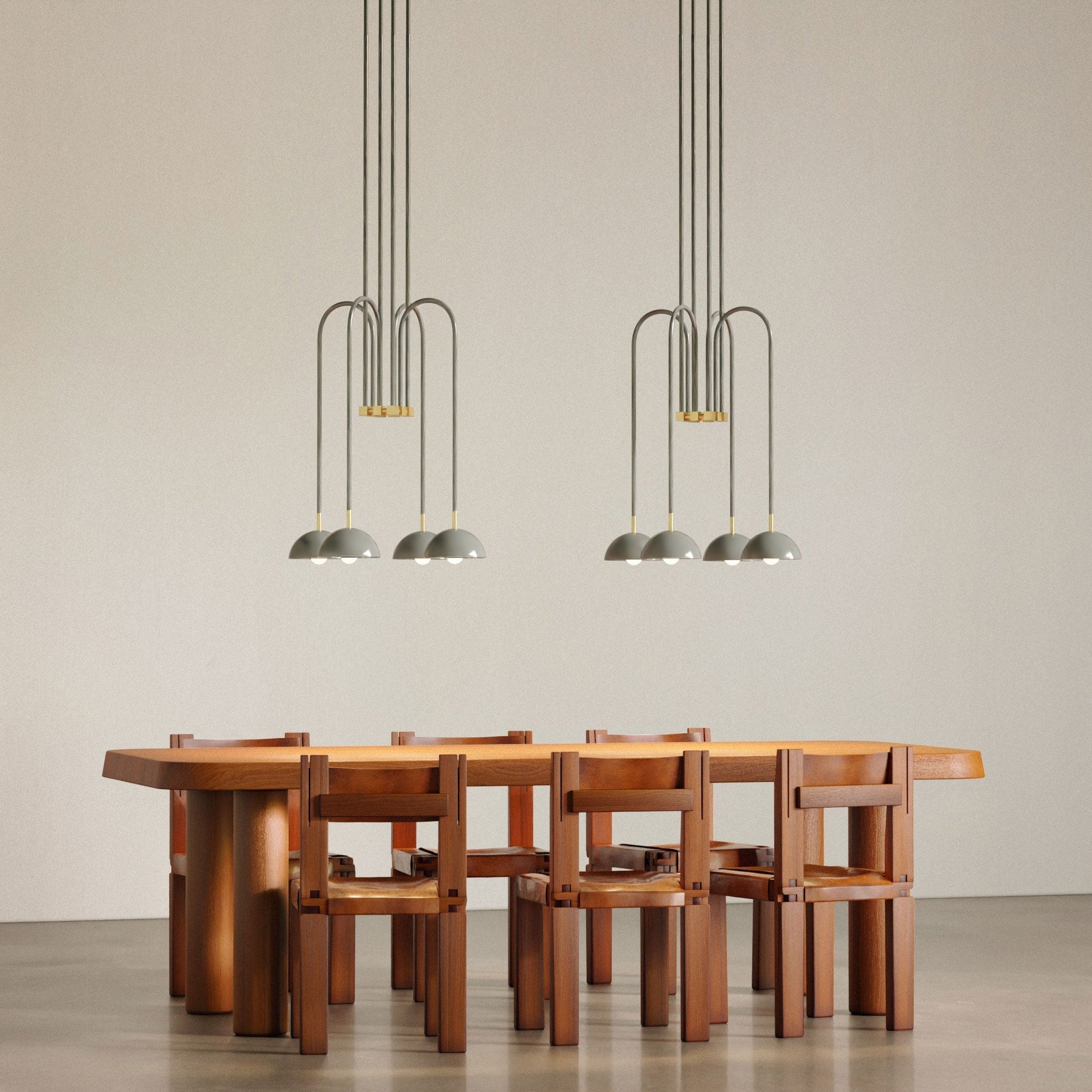 Blikuvyh Vintage Industrial Atelier Brass Chandelier