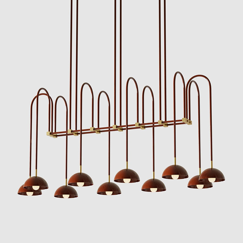 Blikuvyh Vintage Industrial Atelier Brass Chandelier