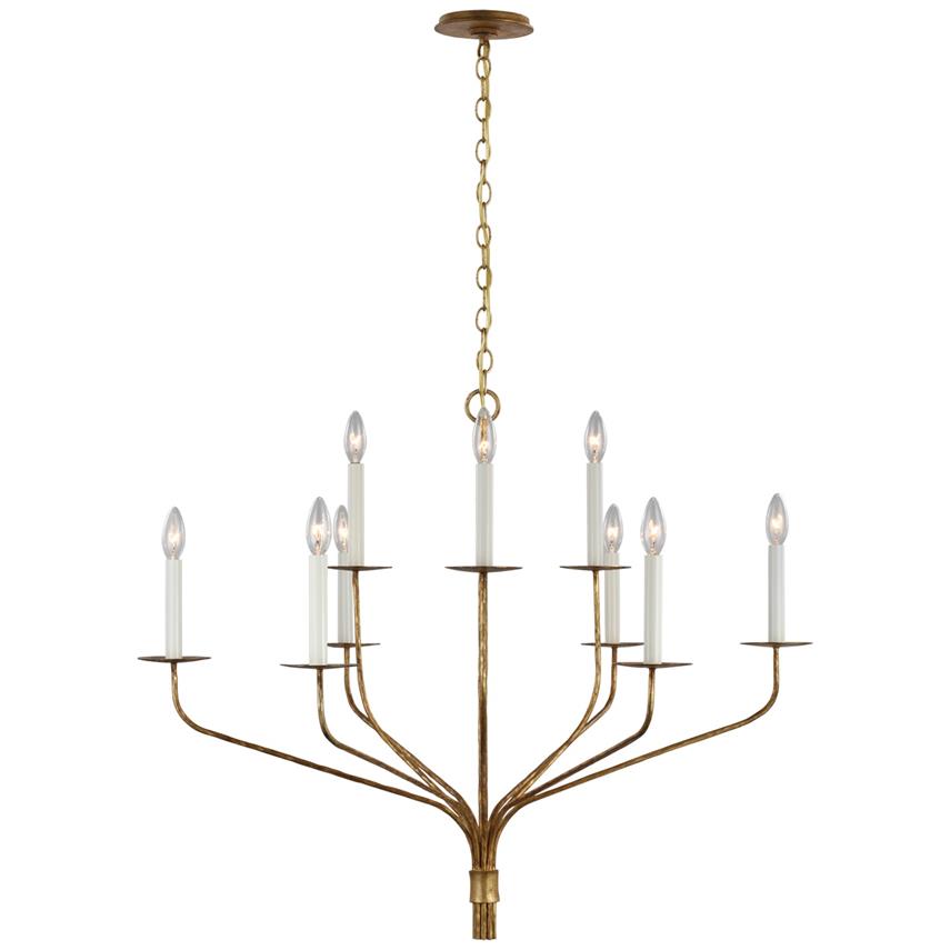 Caeluvyh Vintage Industrial Black Chandelier