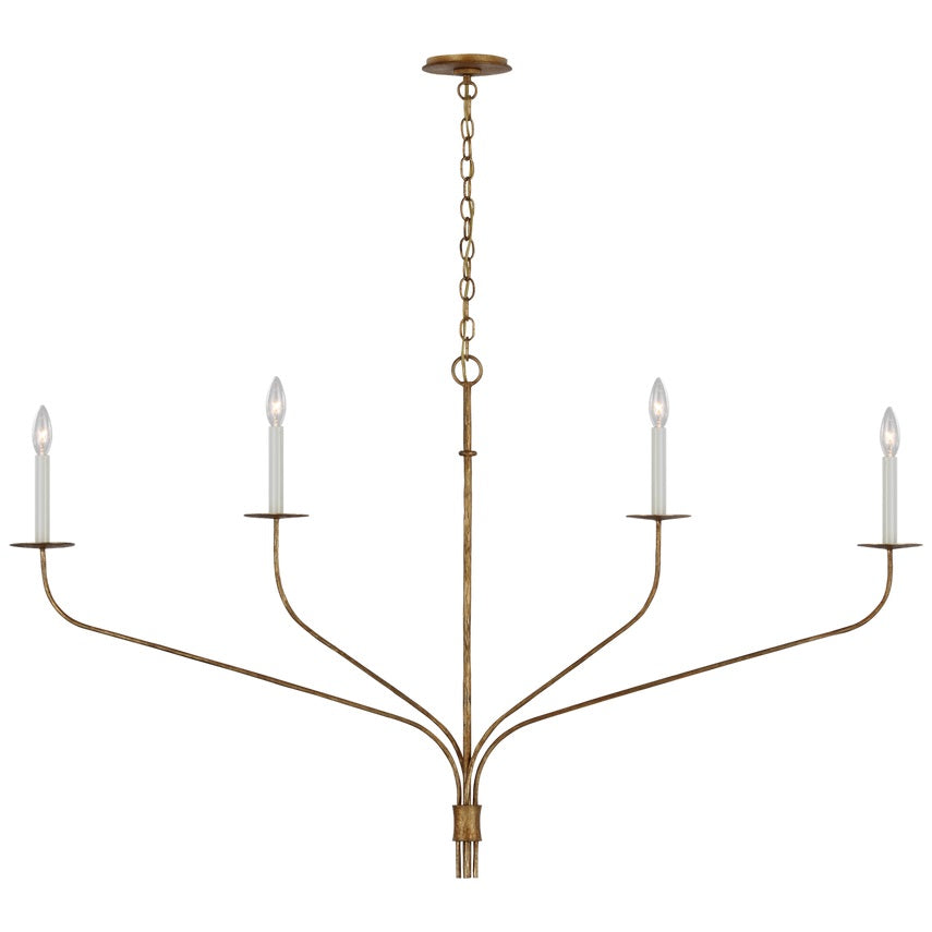 Caeluvyh Vintage Industrial Black Chandelier