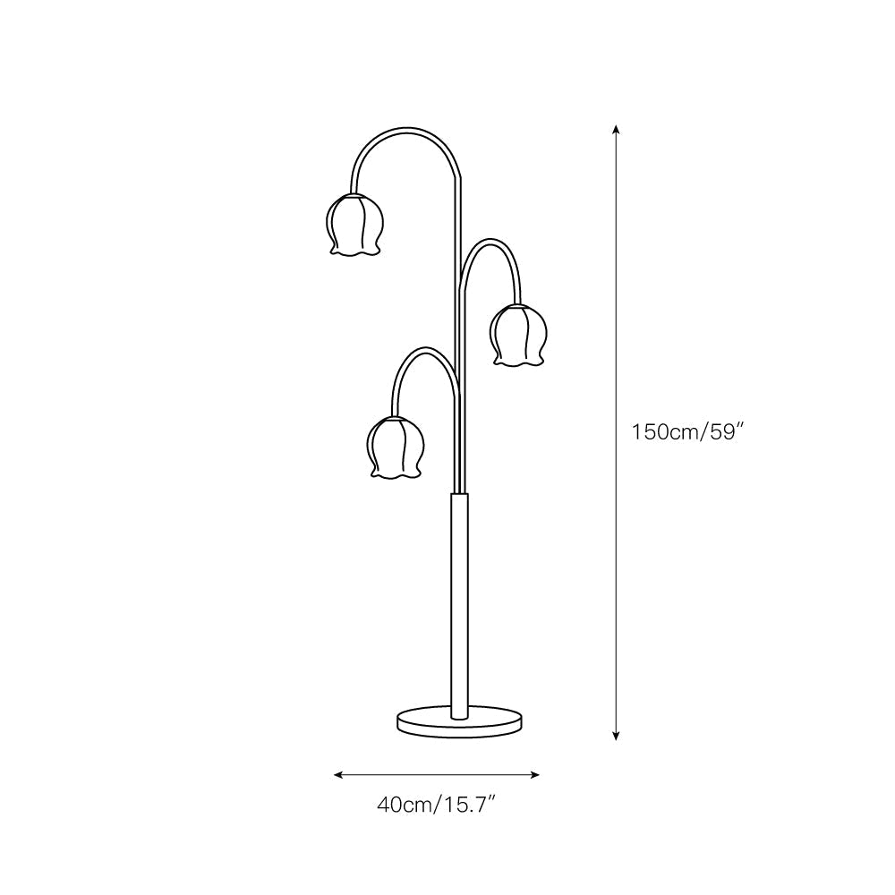 Lilic Orchid Floor Lamp