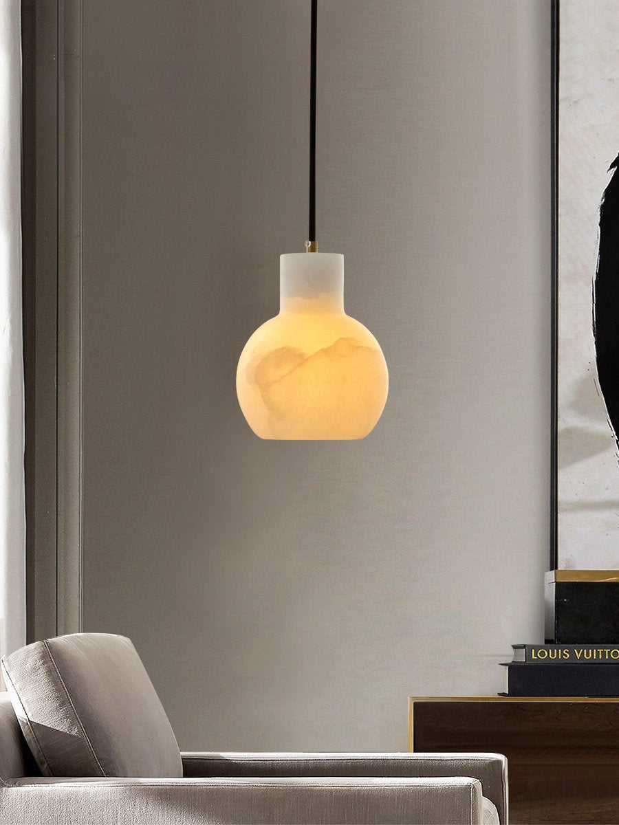 Eirerira Alabaster Cluster Chandelier
