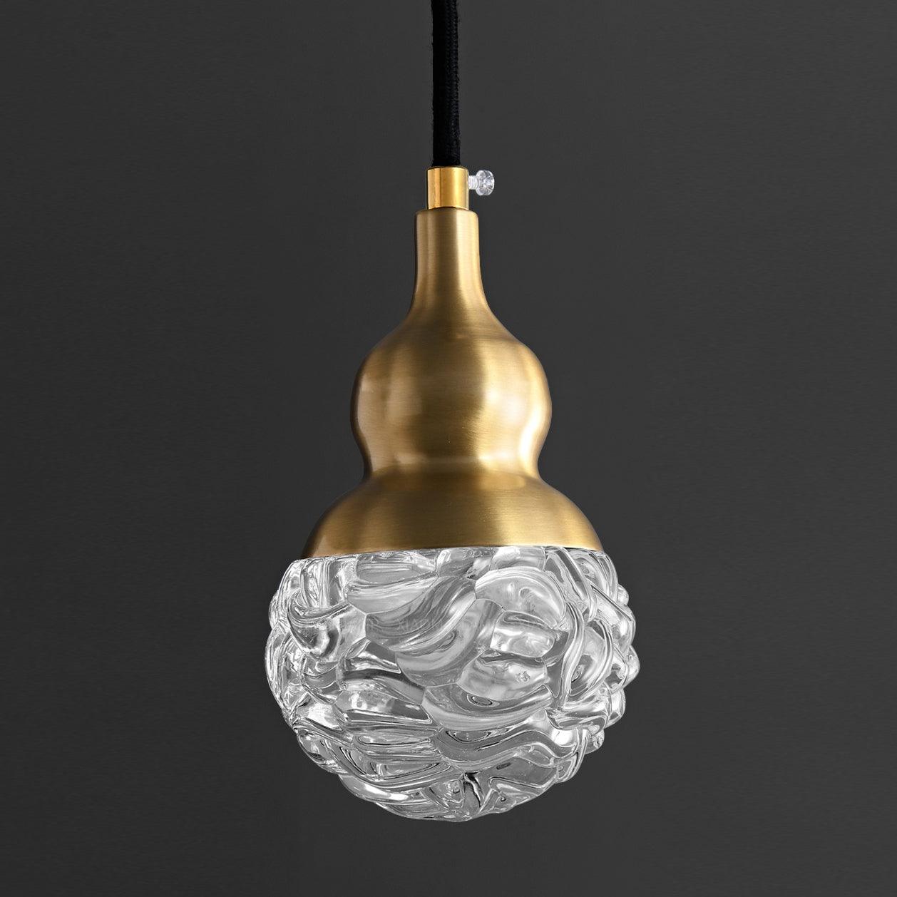 Cove Brass & Glass Glam Pendant Light