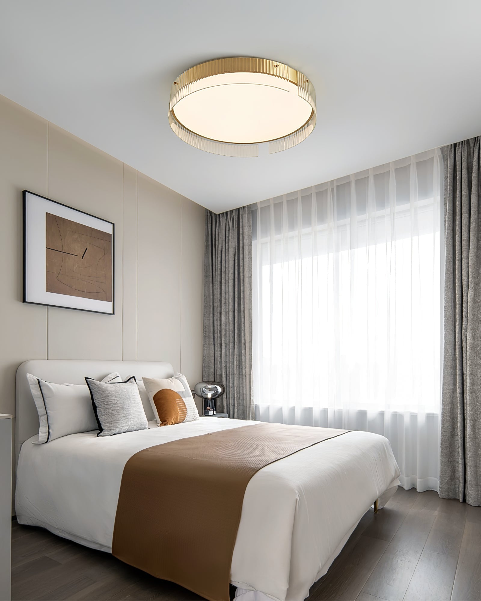 Ovenaris Modern Minimalist Brass Ceiling Light