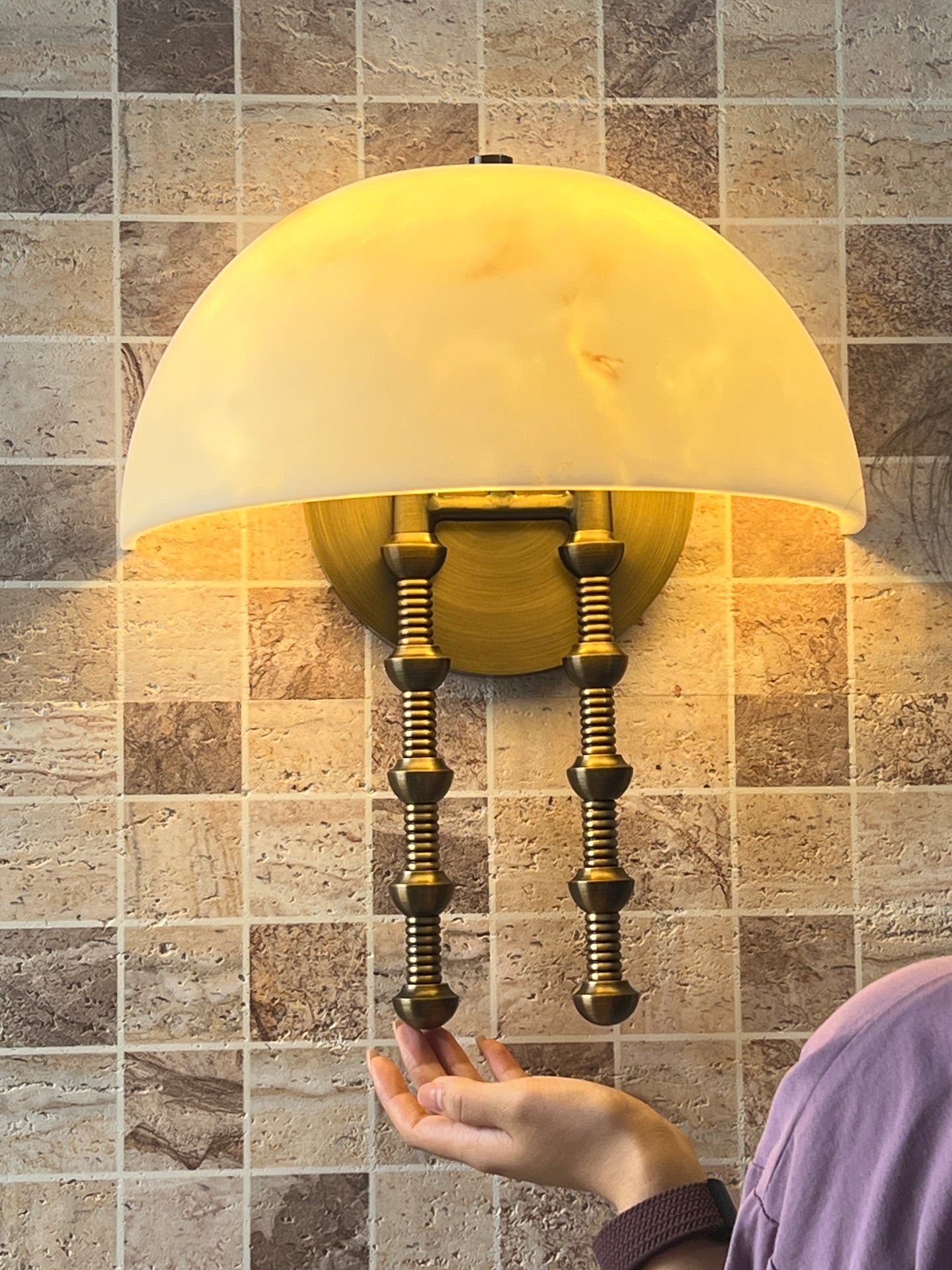 Bellini Alabaster Sconce