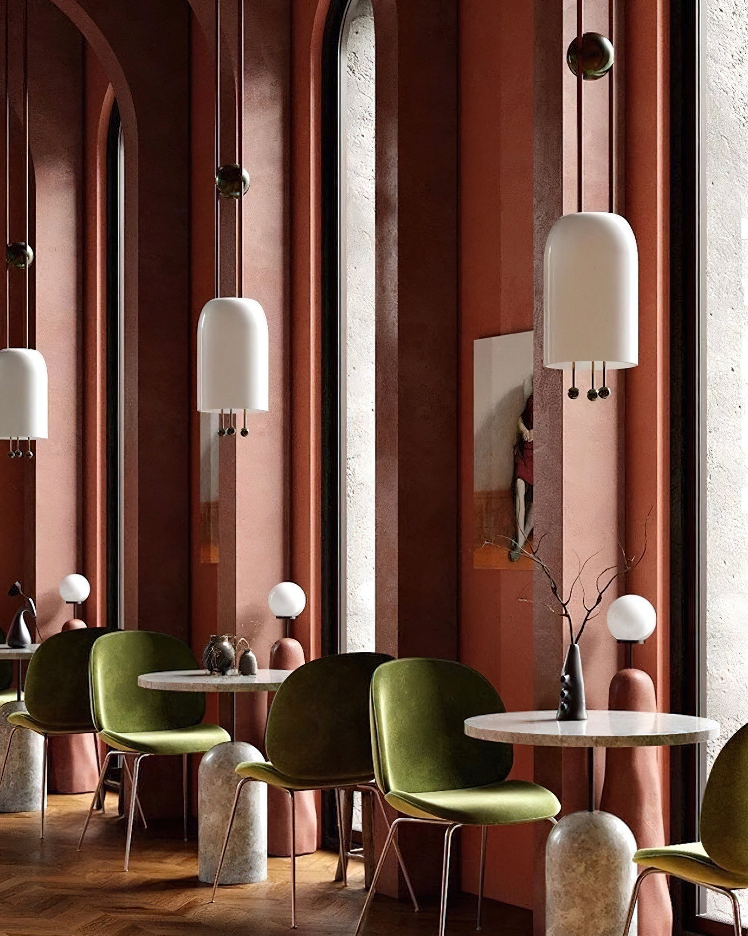 Qir Traditional Elegance Glass Pendant Light