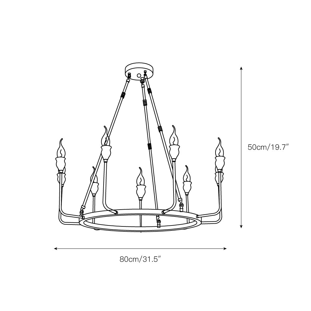 Mirerine Candle Chandelier
