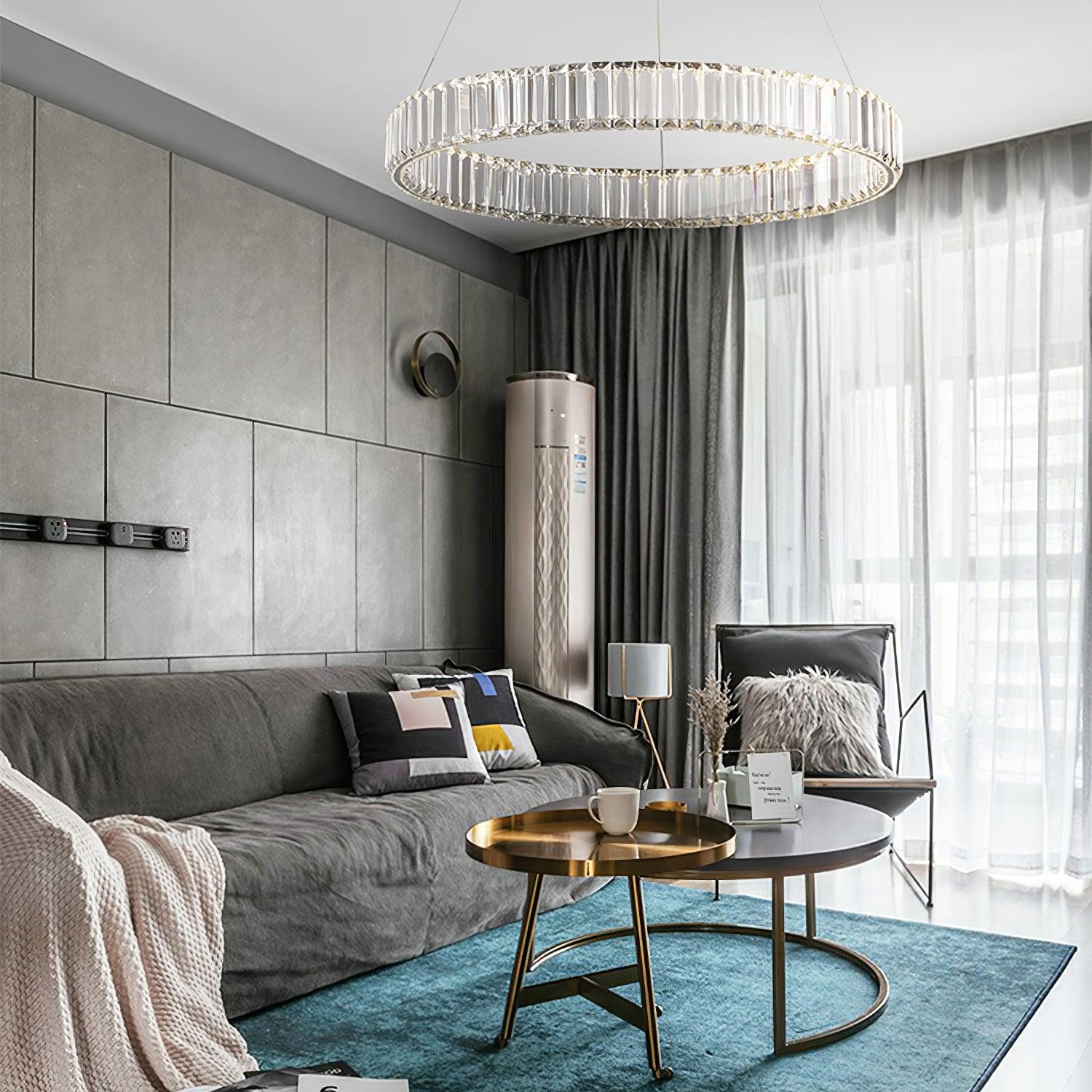 Cyrirelle Chandelier Gold Crystal Ring