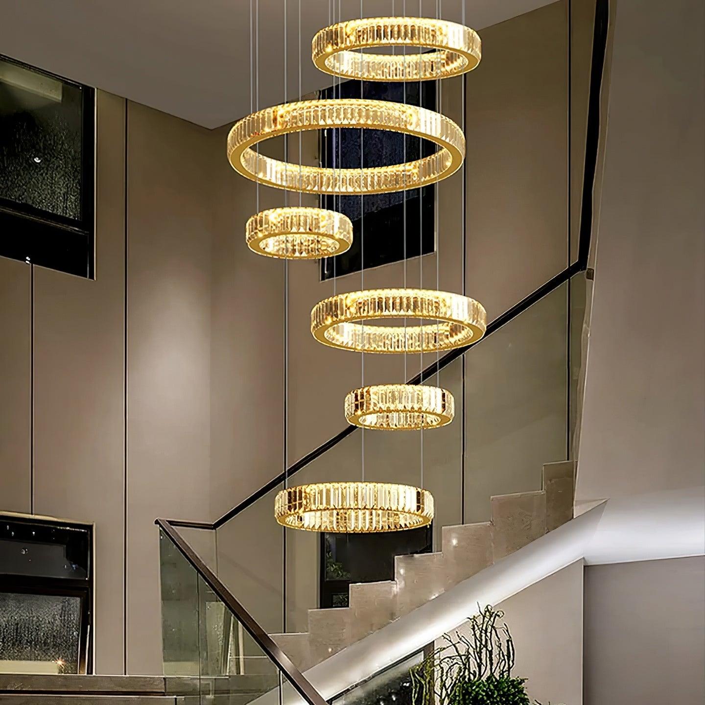 Cyrirelle Chandelier Gold Crystal Ring