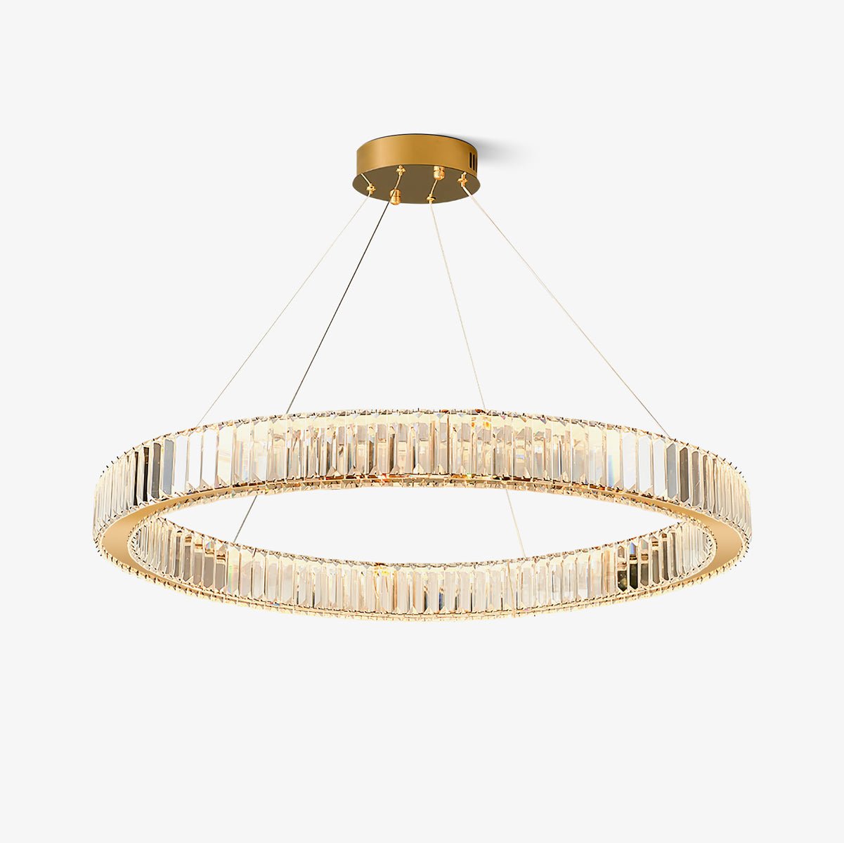 Cyrirelle Chandelier Gold Crystal Ring