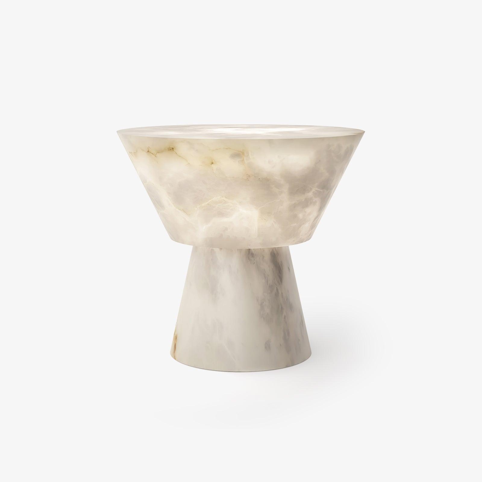 Ane Pedestal Alabaster Table Lamp