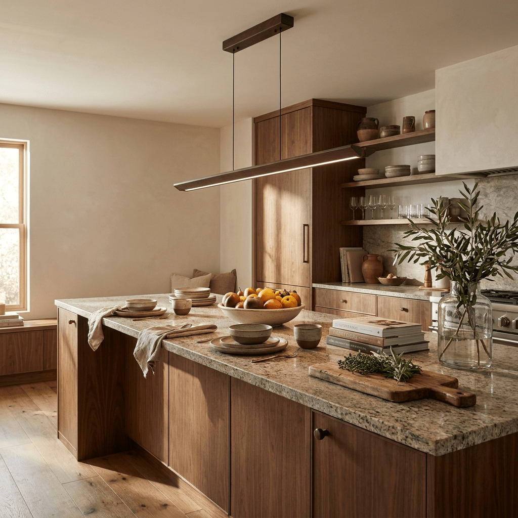 Waldenne Wood Linear Pendant Lamp