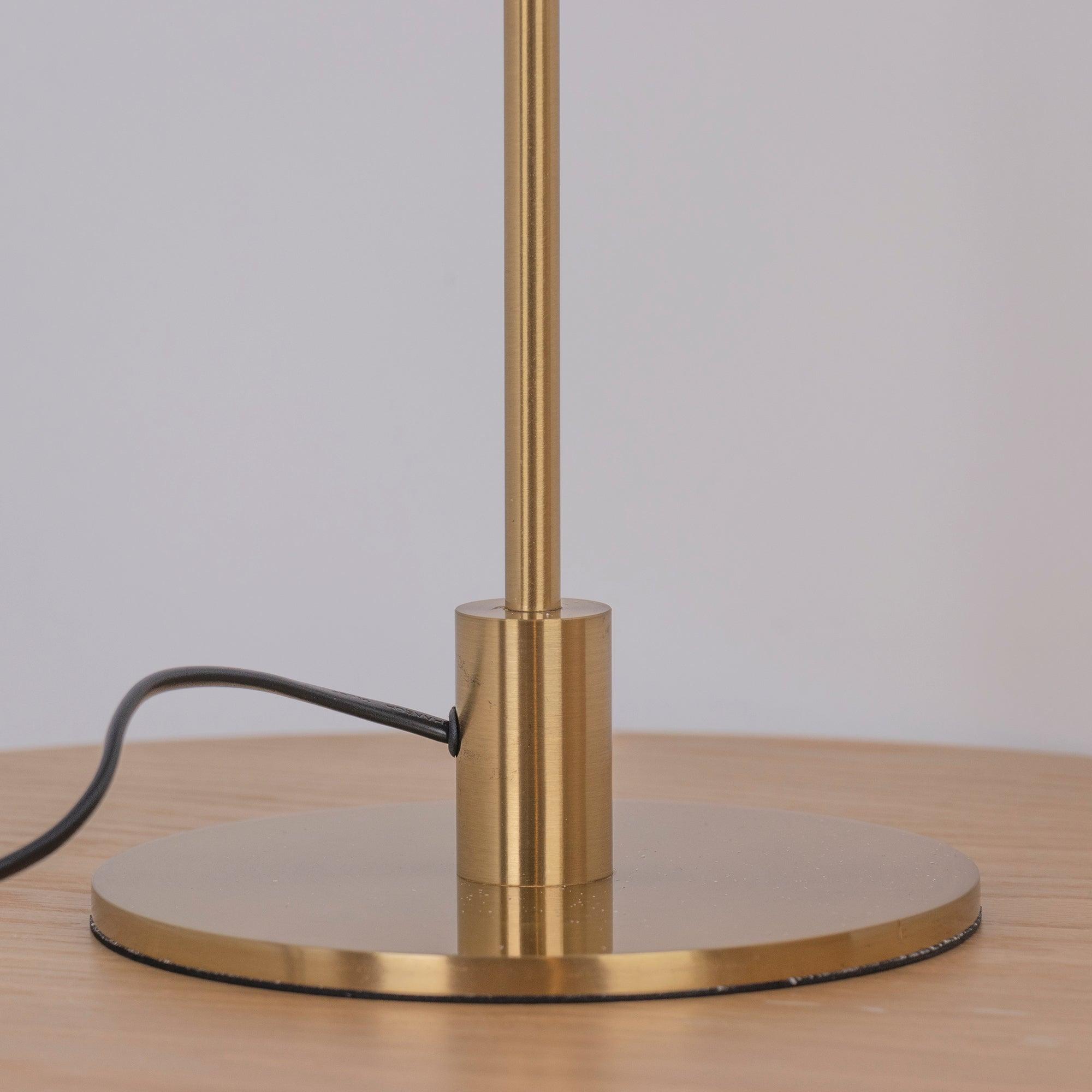 Rinelette Table Lamp Clear Glass Shade Wood Base