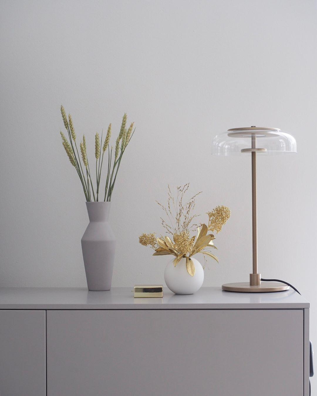 Rinelette Table Lamp Clear Glass Shade Wood Base