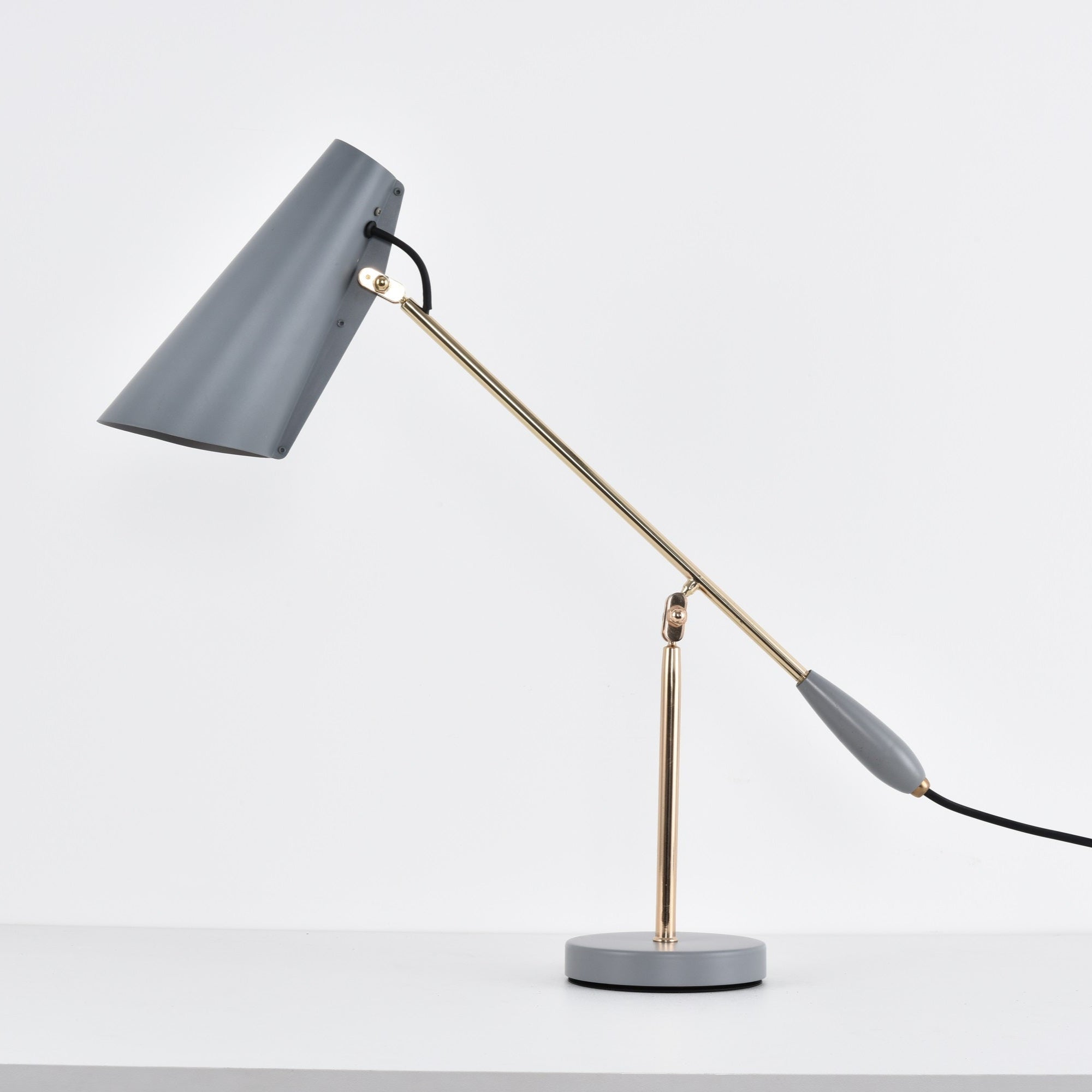 Orbix Steel Mid-Century Table Lamp - Neutral Decor